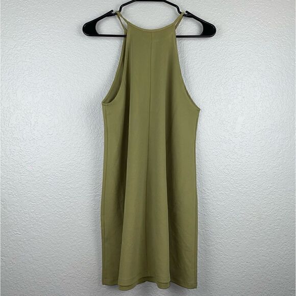 Forever 21 Womens Stretch Halter Neck Sleeveless Tank Dress Green Medium - Picture 6 of 10